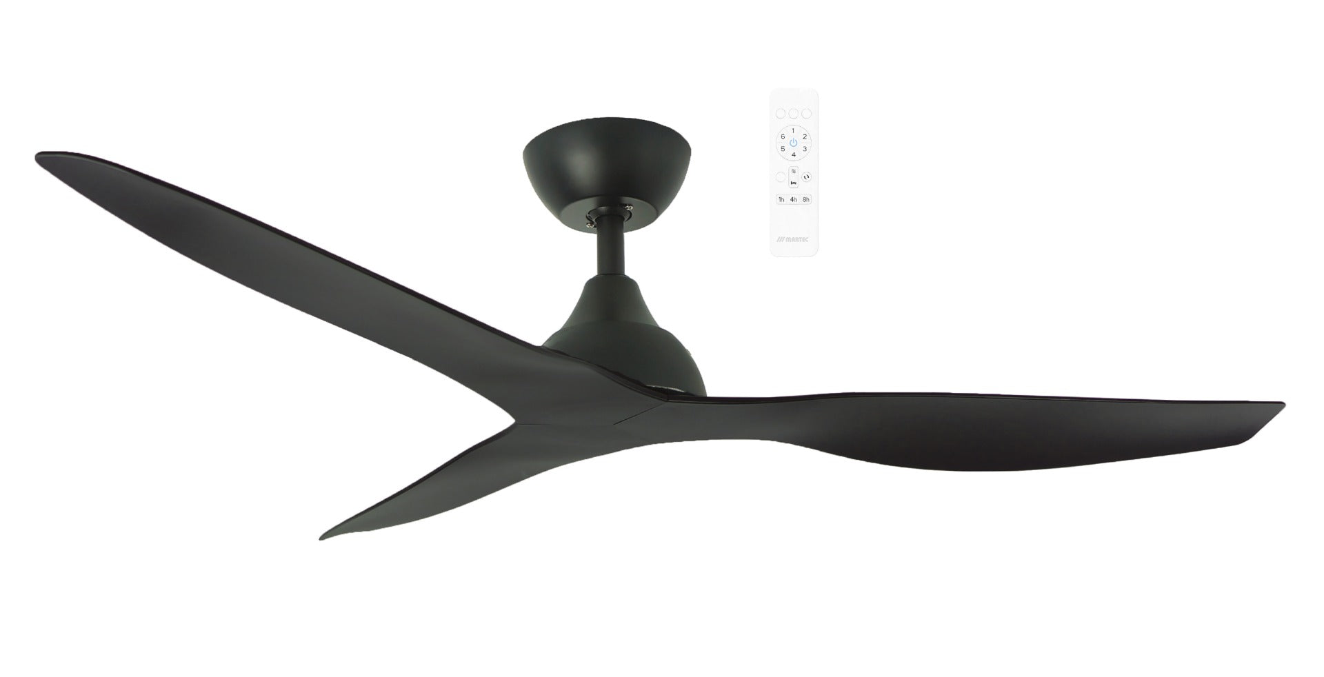 Avoca DC 52" Smart WIFI Ceiling Fan In Matt Black MADC133MMR
