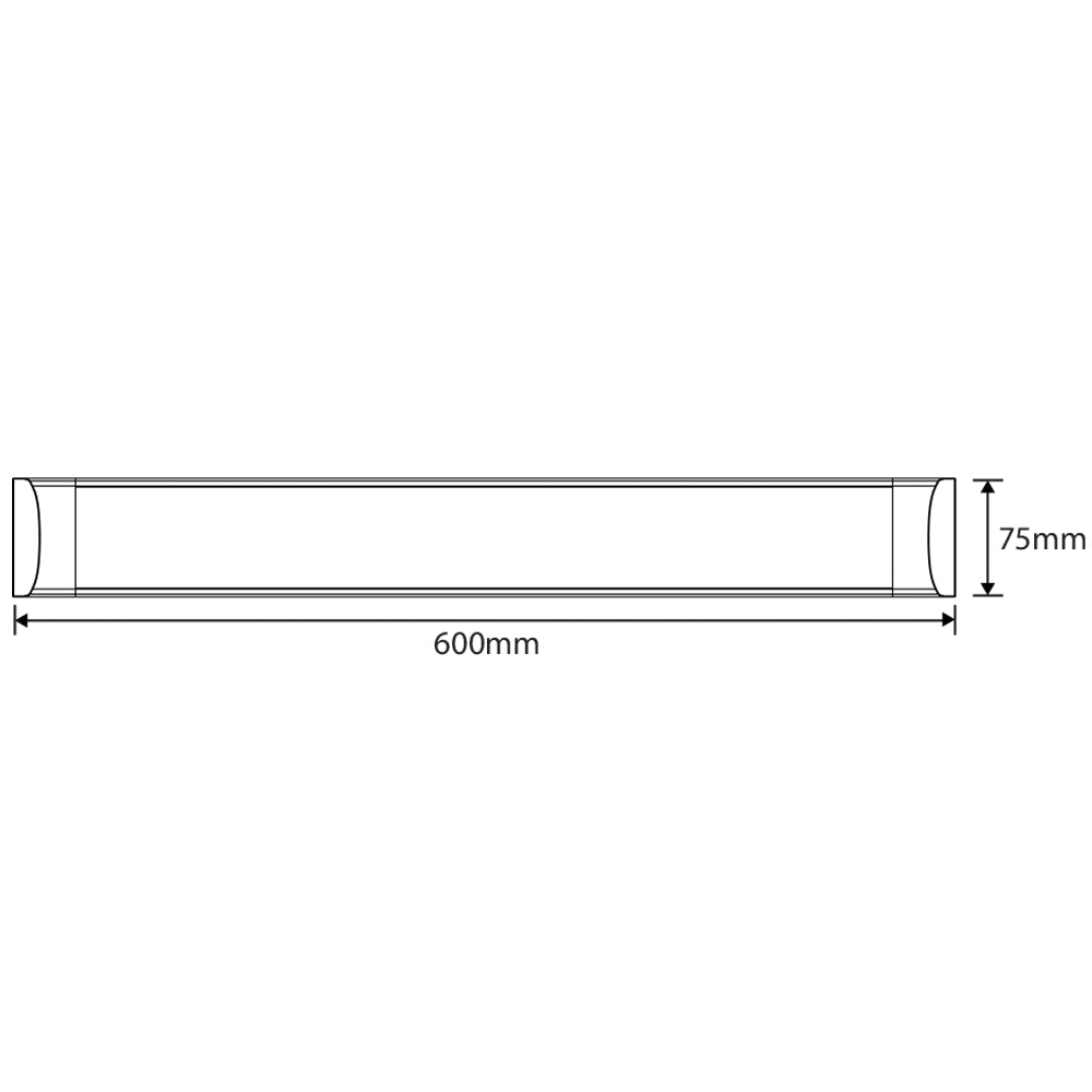 Martec Blade 600mm White 20w CCT LED Slimline Batten - MLBF60345W