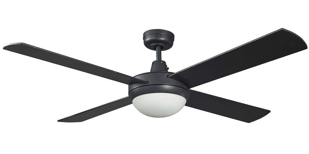 Lifestyle 52" Ceiling Fan with Light 2 x E27 Matt Black DLS1344M