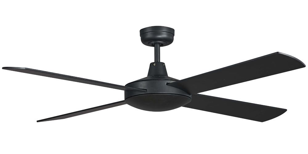 Lifestyle 1320mm 4 Blade Ceiling Fan Only Matt Black DLS134M