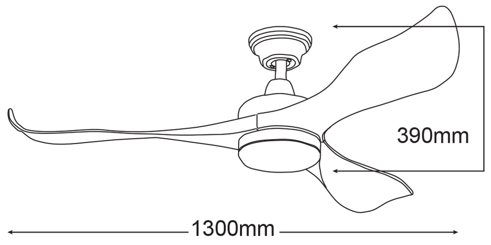 Scorpion White 52″ DC Ceiling Fan With 20W CCT LED Light and Remote MSF1333WR Martec