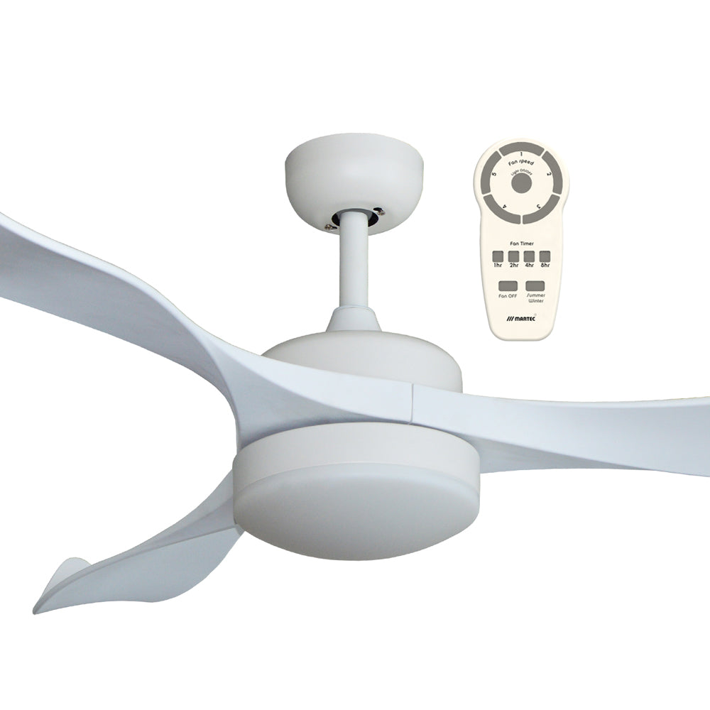 Scorpion White 52″ DC Ceiling Fan With 20W CCT LED Light and Remote MSF1333WR Martec