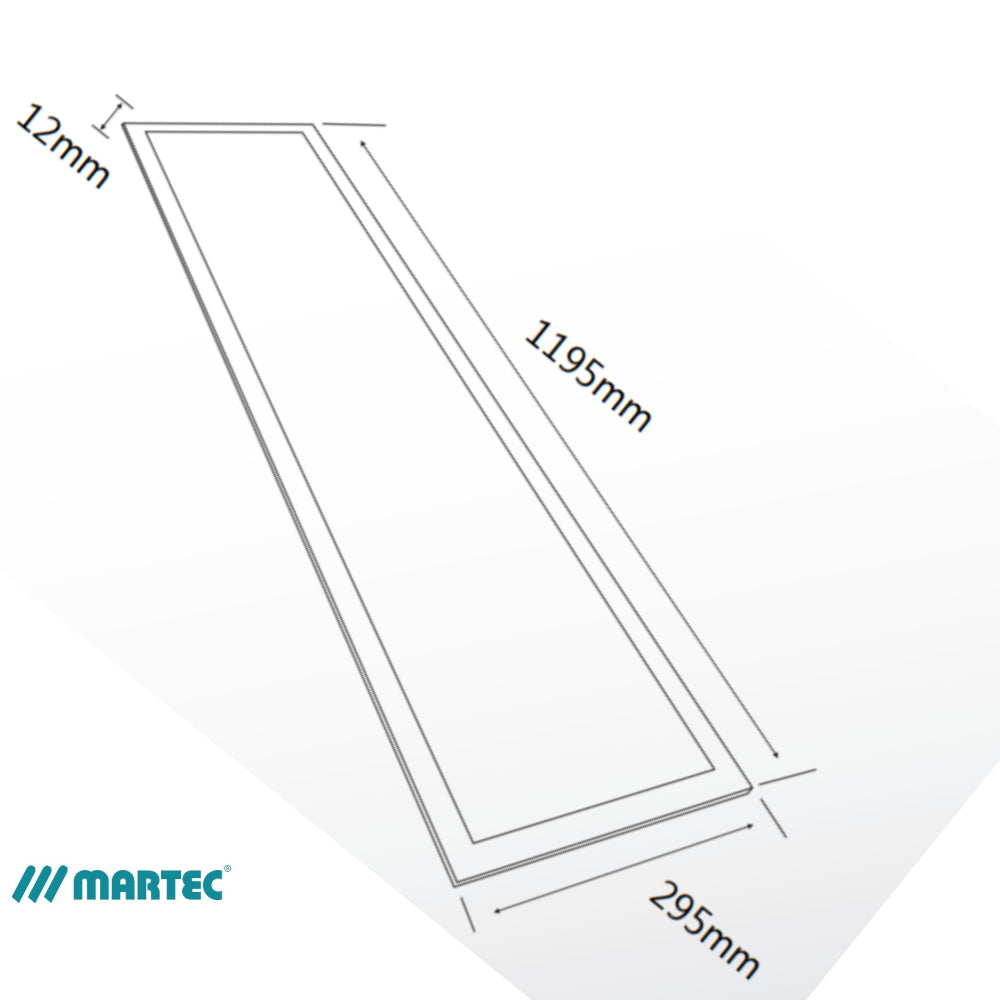 Tradetec 40W CCT LED Light Panel 1195 x 295mm Cool White 4000K 5000K 6000K TLEP456401230W
