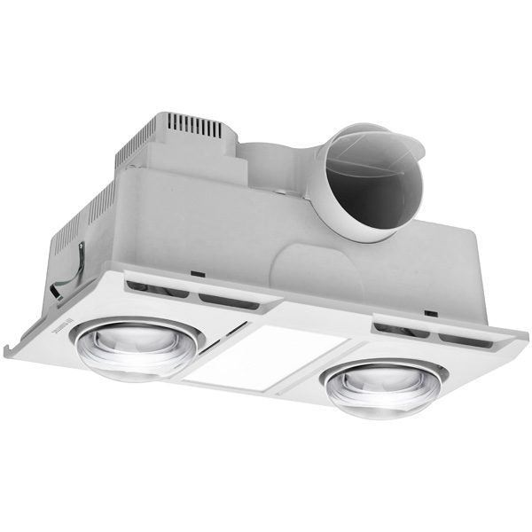 MARTEC WHITE PROFILE PANEL LED 2 HEAT 3 IN 1 B/ROOM HEATER - MBHN2LW