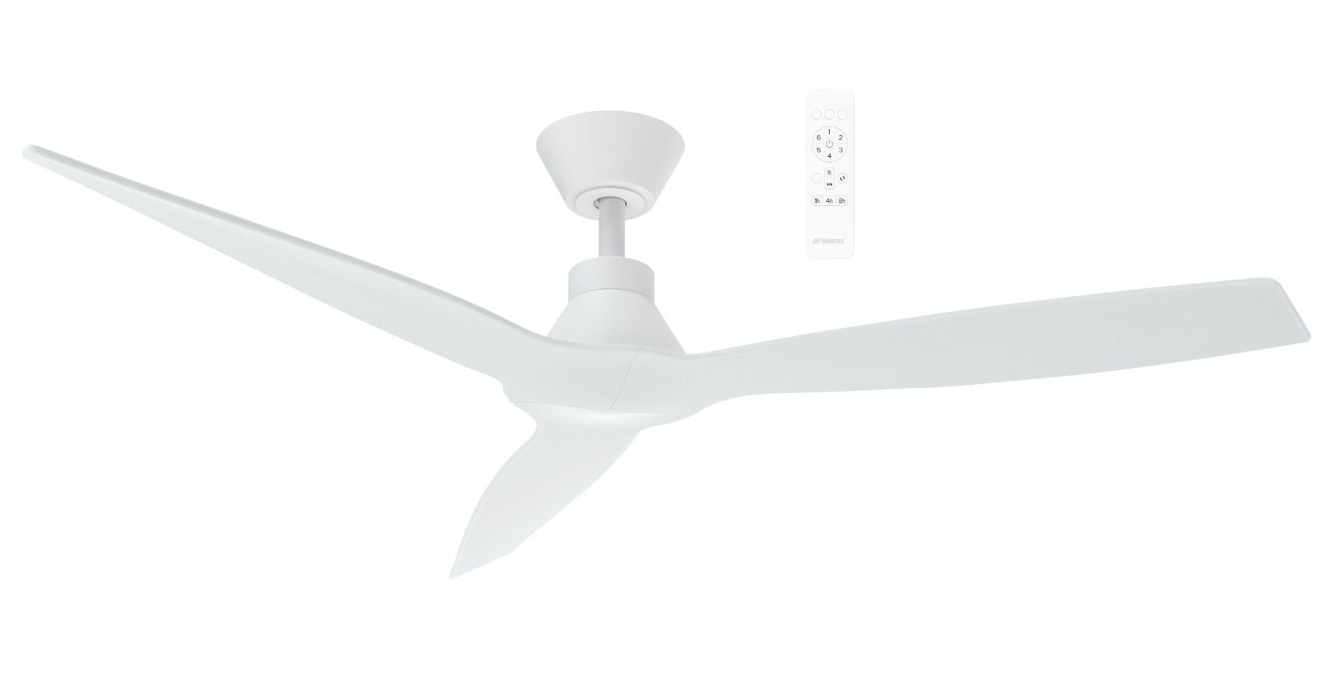 Seaforth DC 56" SMART WIFI Ceiling Fan With Dimmable CCT LED Light Matt Black with Teak Blade MDCS1433MT