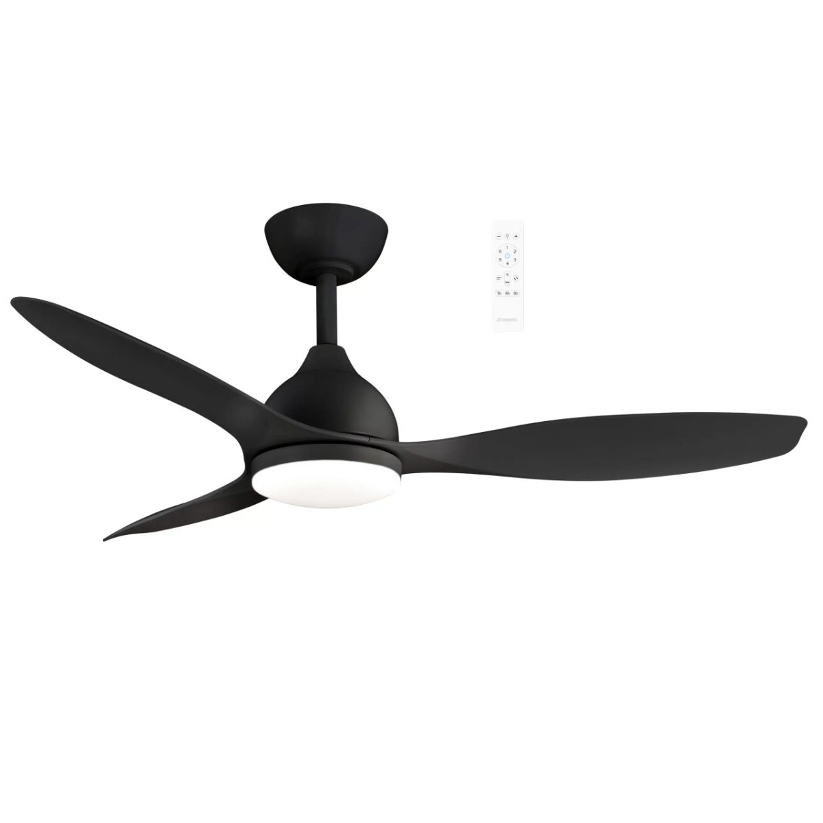 Elite DC 48" Smart WIFI Ceiling Fan with Dimmable CCT LED Light Matt Black MEDC1233M