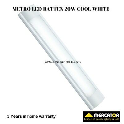 Mercator Metro 20W LED Slim Batten Ceiling Wall Surface Mount Light MF3620