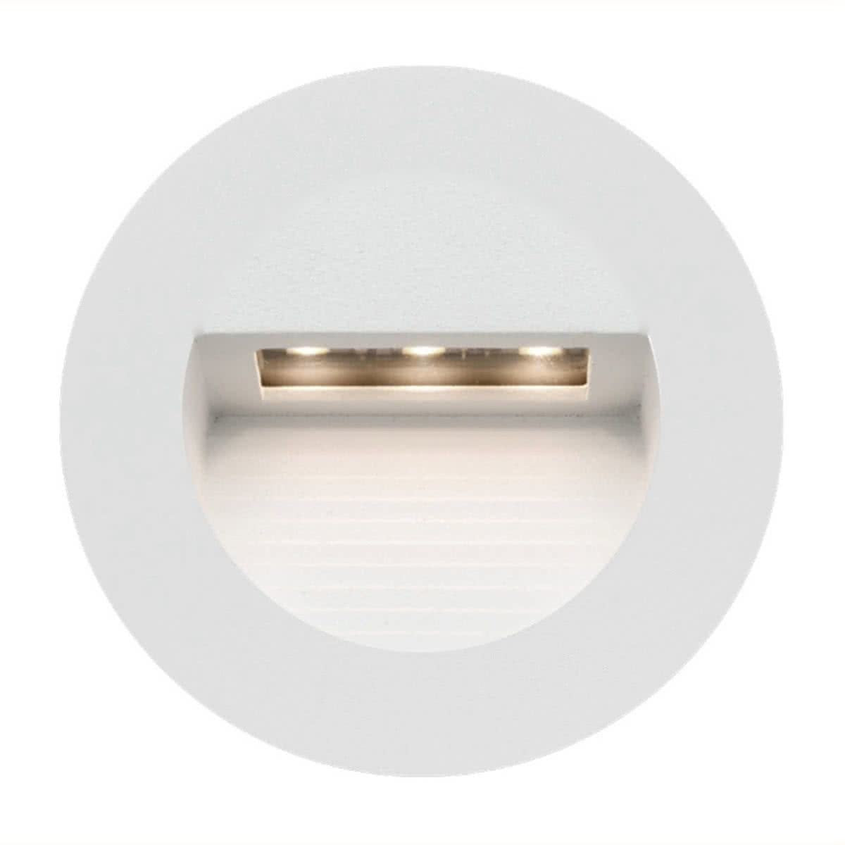 RYE 1.2W ROUND LED STEP LIGHT MW1811RWHT WHITE MERCATOR LIGHTING