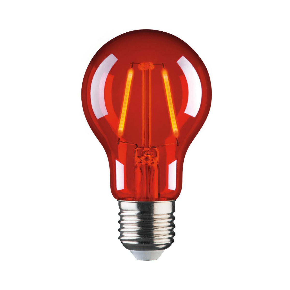 Coloured 2W LED Edison Screw E27 Party Festoon Light Globes-Red