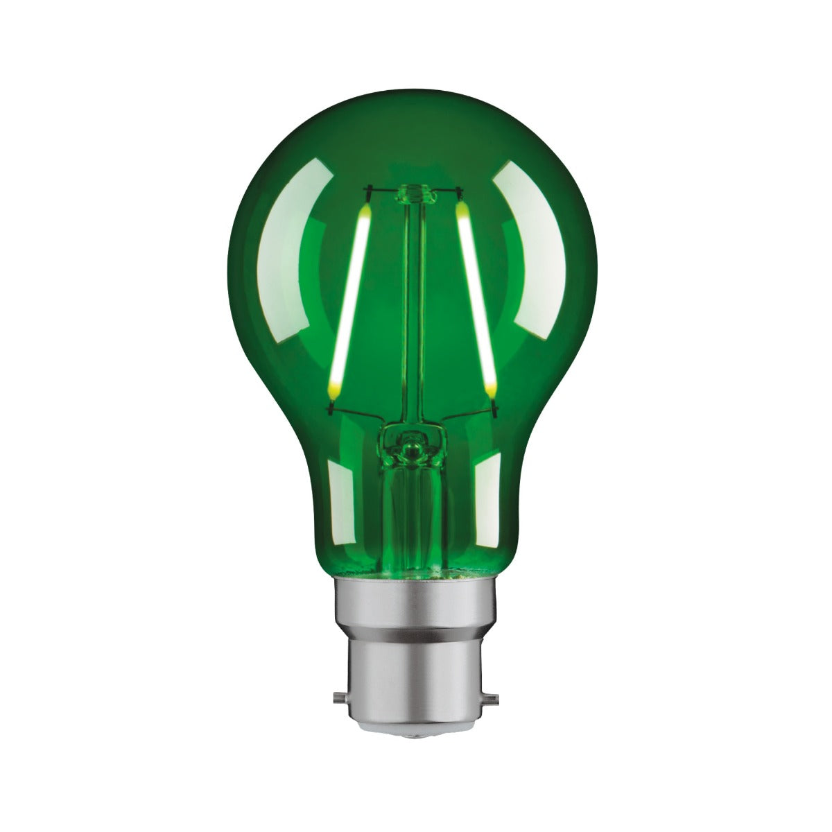 2W LED Coloured Bayonet Party Festoon Light Globes B22-Green
