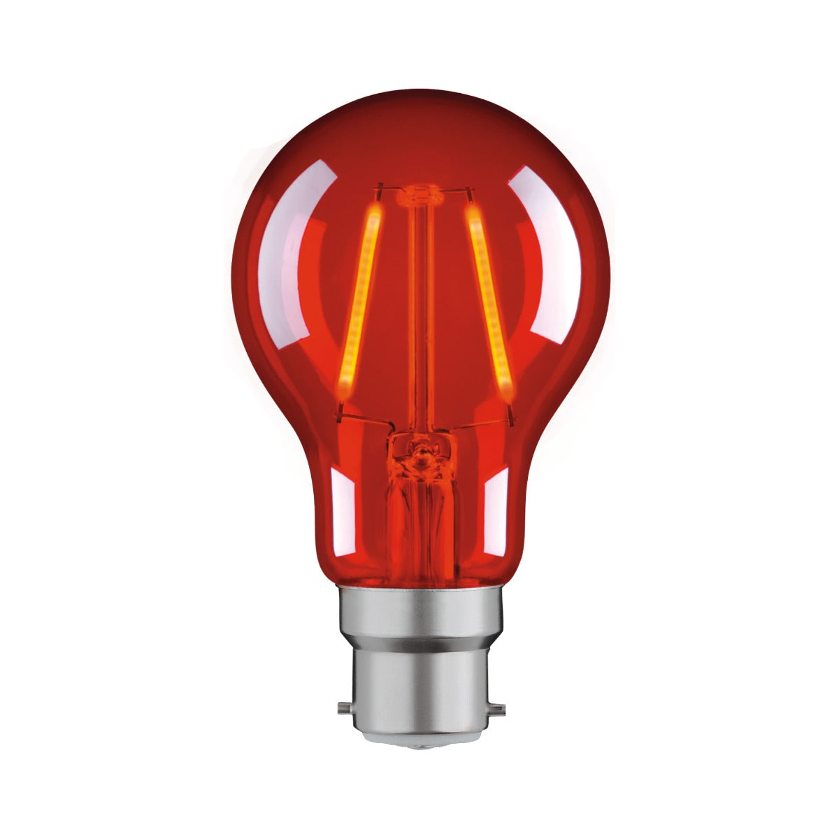 2W LED Coloured Bayonet Party Festoon Light Globes B22-Red