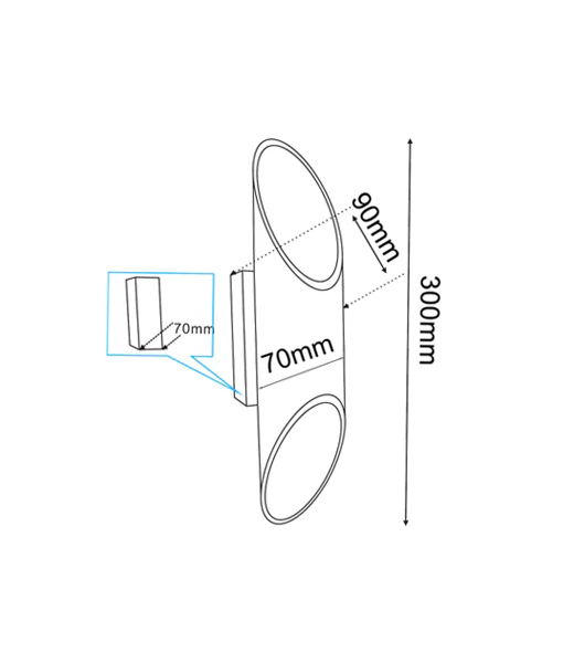 MILAN City Series LED Up/Down Tube Wall Light MILAN