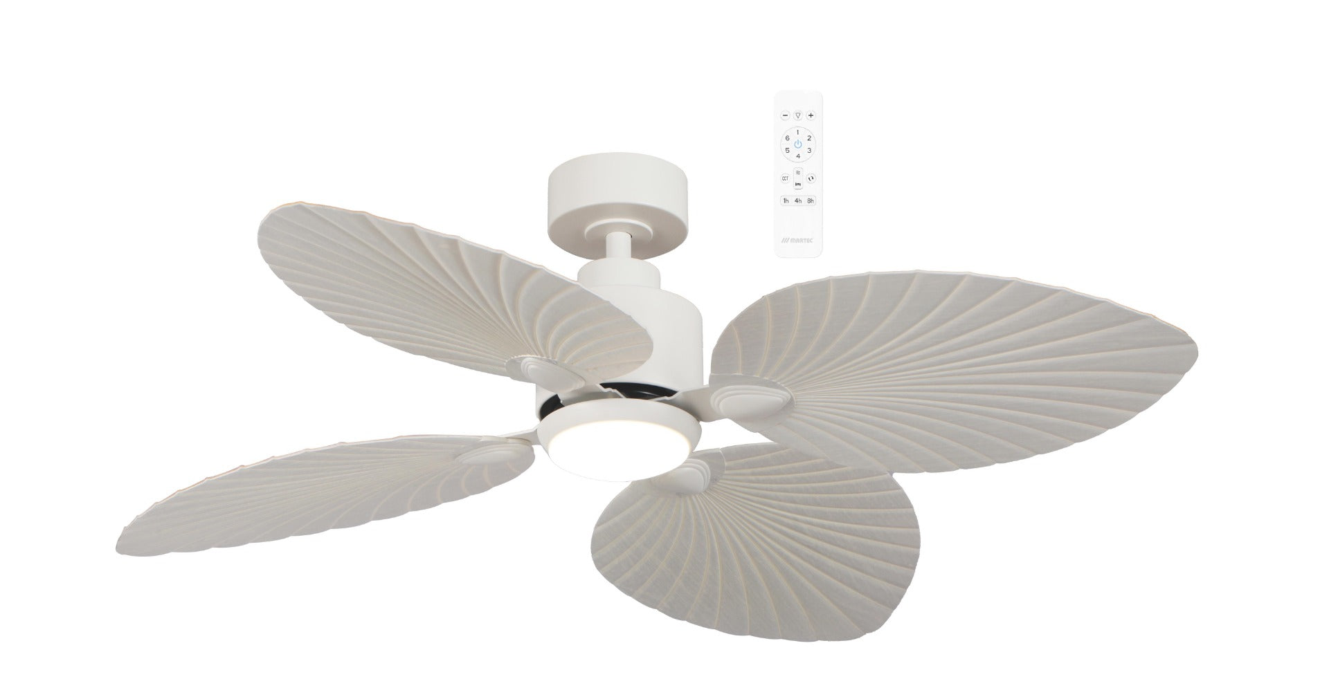 Kingston DC 150" Smart WIFI Remote Control Ceiling Fan with Dimmable CCT LED Light White MKDC1243W