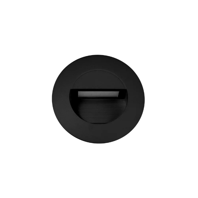 Tricolour Circa 3W Recessed LED Wall Light Black - MLXC33M