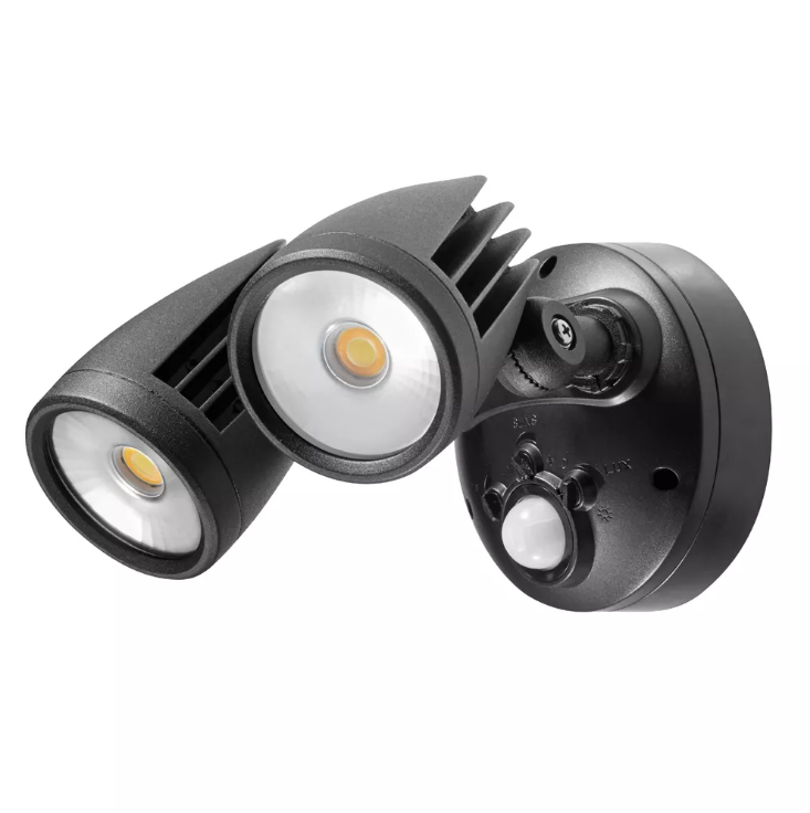 Fortress PRO LED Flood Light Outdoor IP65 Single Spot Sensor 18w Tricolour - MLXFP3451MS