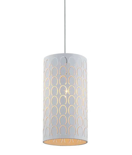 PENDANT ES 72W WH Embossed Oblong MODELLO1 Cla Lighting