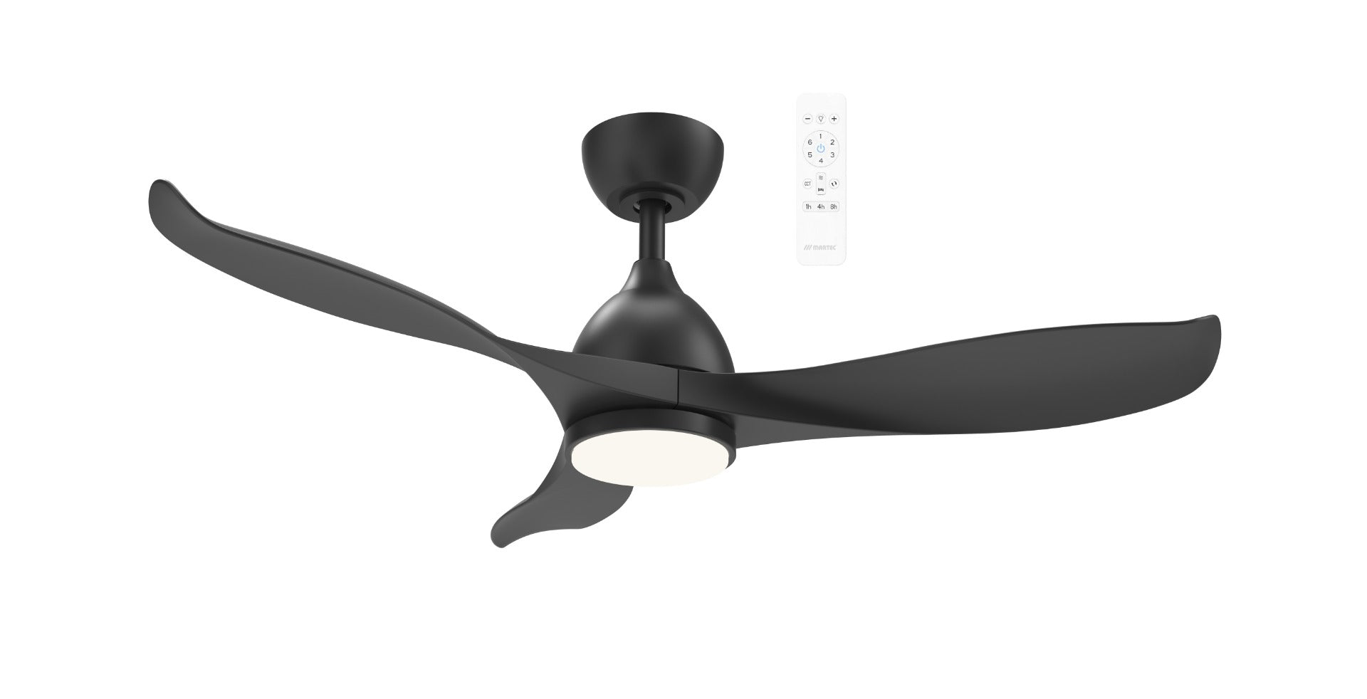 Scorpion DC 42" Smart WIFI Ceiling Fan with Dimmable CCT LED Light In Black MSDC1033M