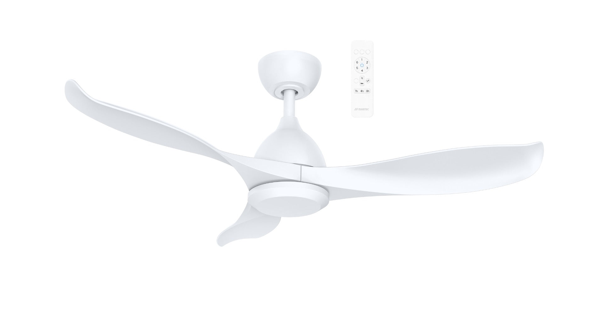 Scorpion DC 42" Smart WIFI Ceiling Fan In Matt White MSDC103W