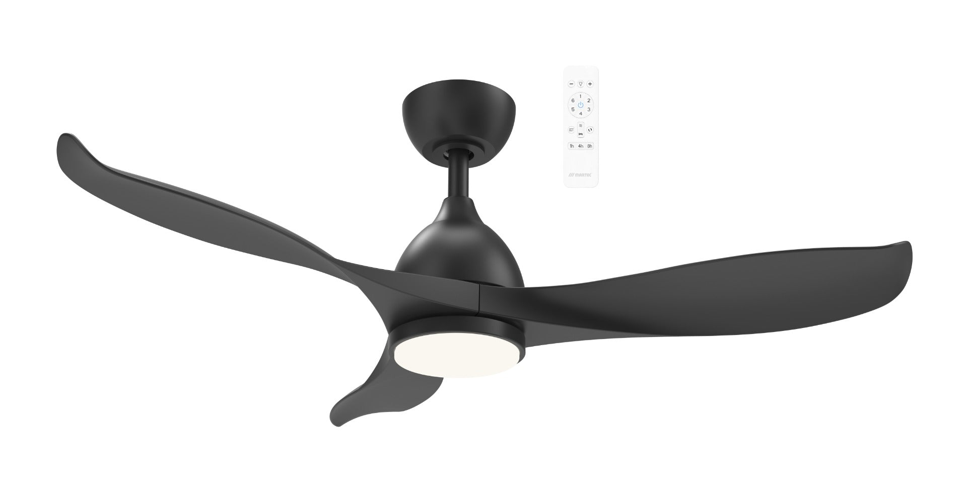 Scorpion DC 52" Smart WIFI Ceiling Fan with Dimmable CCT LED Light In Black MSDC1333M