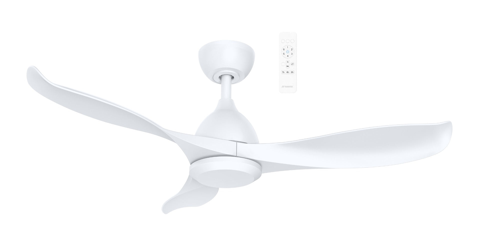 Scorpion DC 52" Smart WIFI Ceiling Fan In Matt White MSDC133W