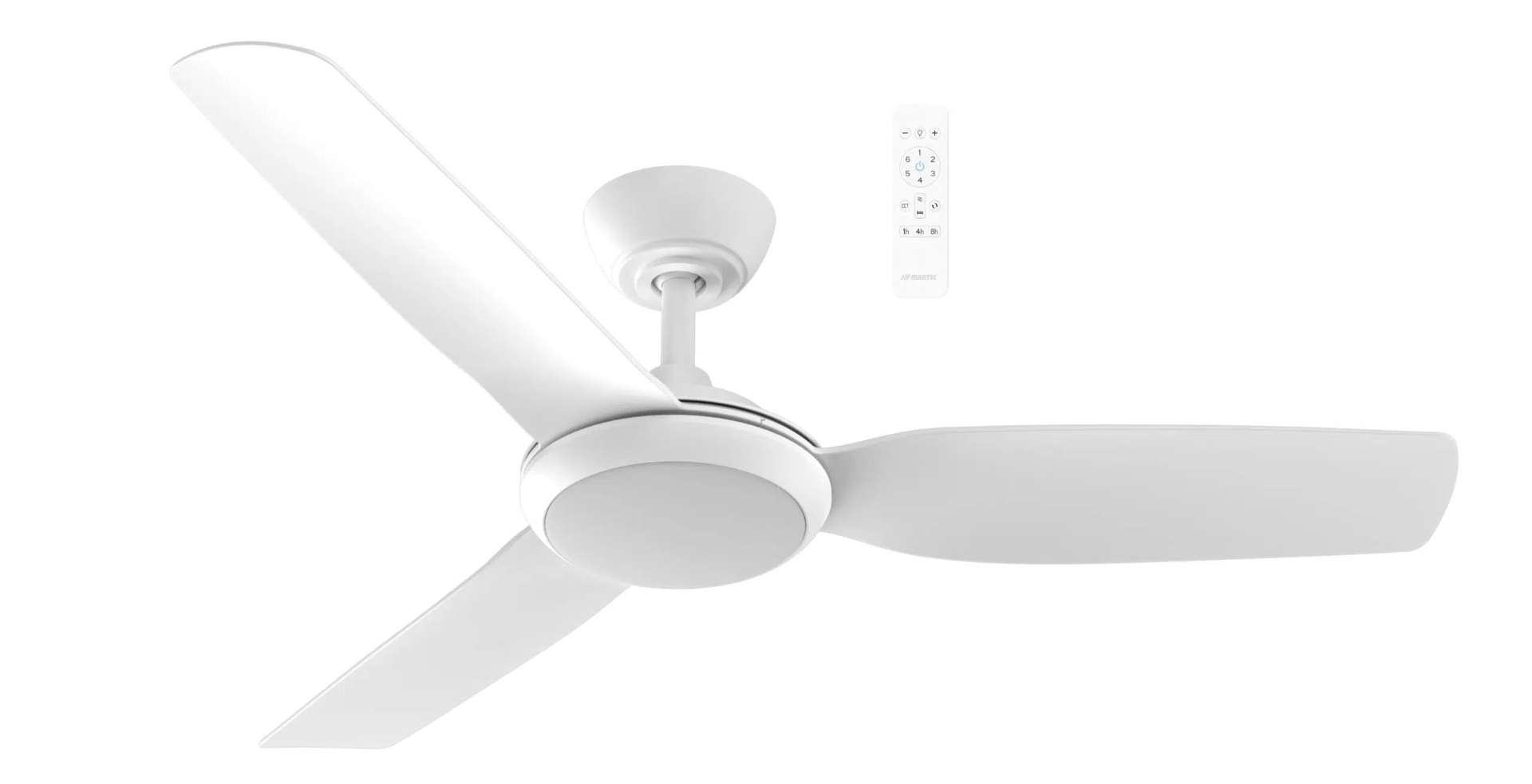 Viper DC 48" Smart WIFI Ceiling Fan with Dimmable CCT LED Light Matt Black MVDC1233W