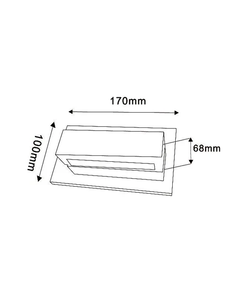 NEW YORK City Series LED Rectangular Wall Light NEW YORKG2