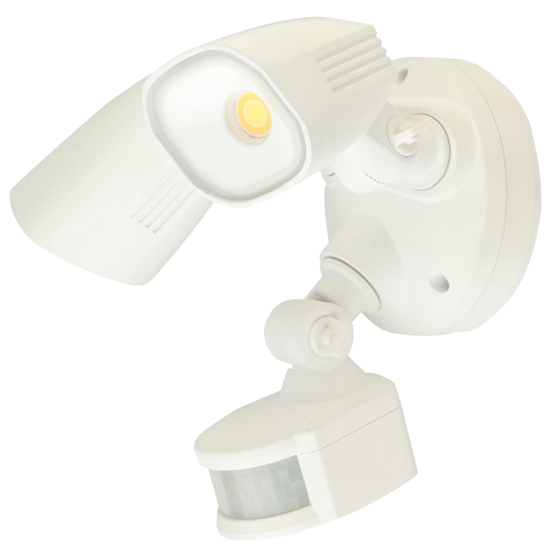 SHIELDER 2X10W LED TWIN FLOODLIGHT WITH SENSOR - WHITE - 20784/05