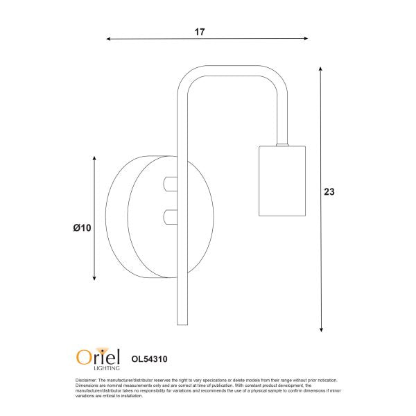 MINNE WALL LIGHT G9 / IP44 WHITE OL54310BK