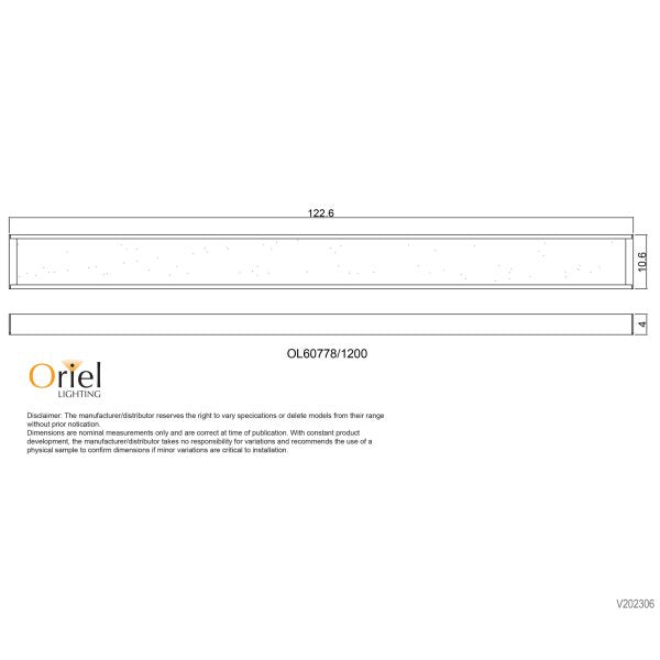 VANA.LED CCT WHITE 1200 40w SURFACE MOUNTED - OL60778/1200WH
