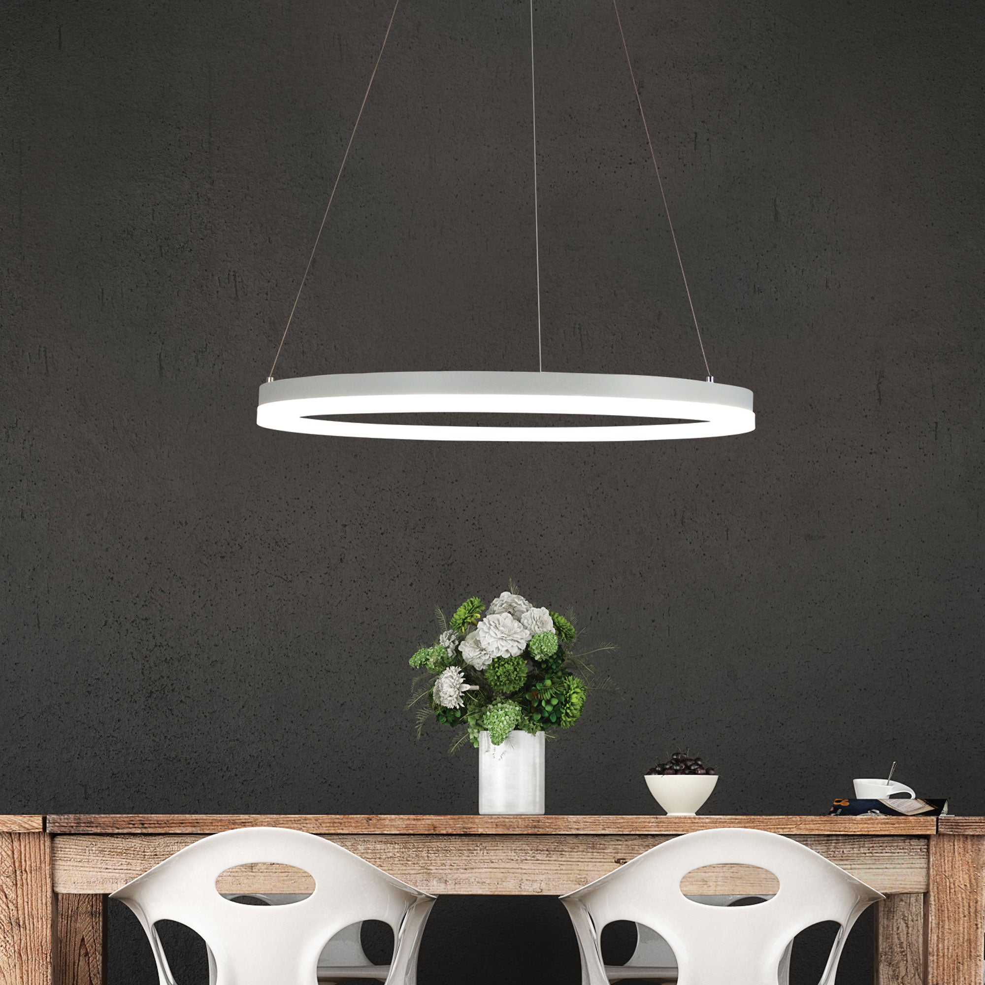 CRONUS.60 LED RING PENDANT WHITE - OL60934/60WH