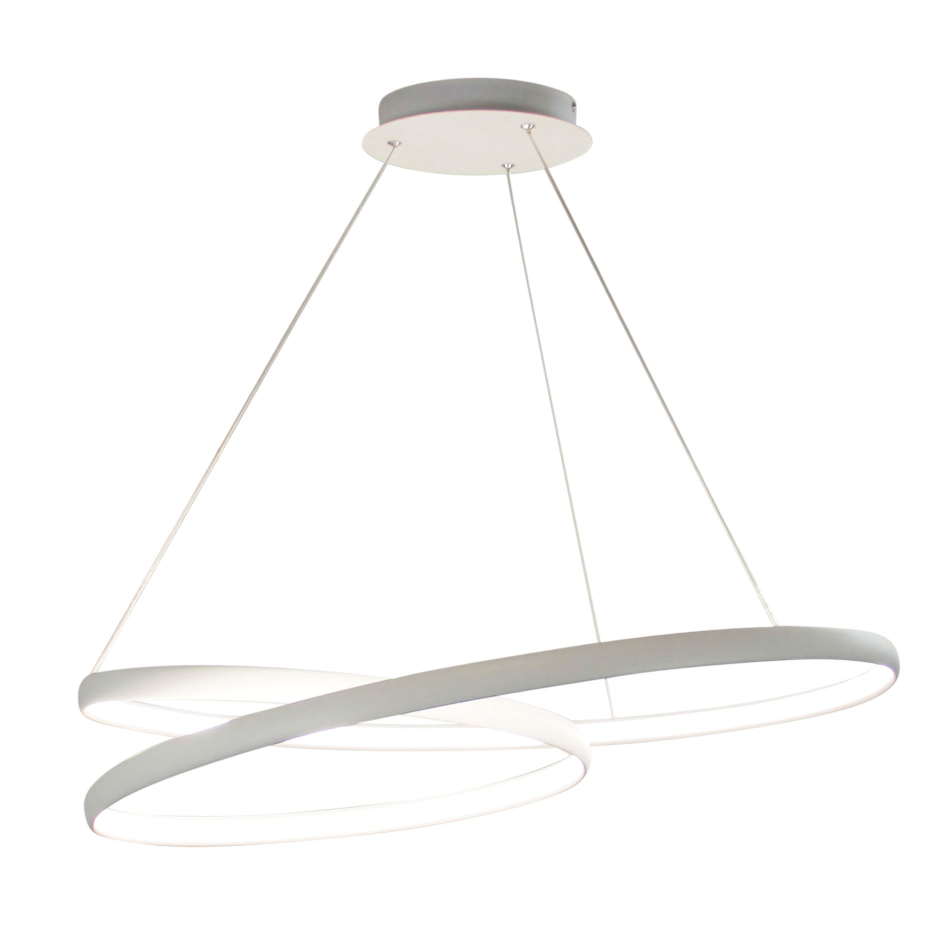 INFINITY LED SPIRAL PENDANT WHITE - OL60954/80WH
