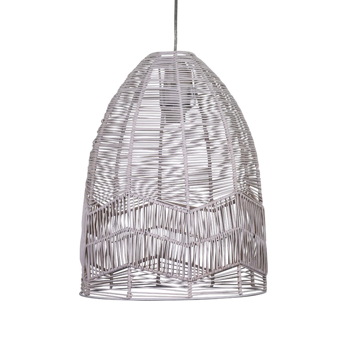 SERANG 35CM RATTAN SHADE ONLY WHITE OL64457WH