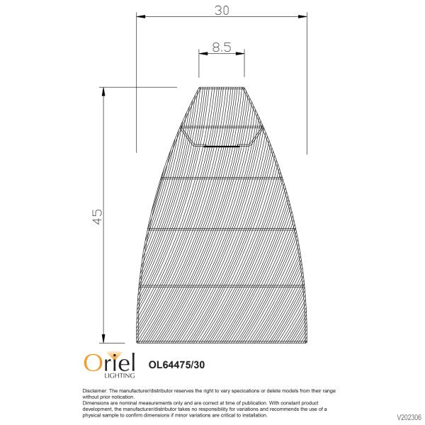 ODEN.30 NATURAL RATTAN SHADE E27 - OL64475/30
