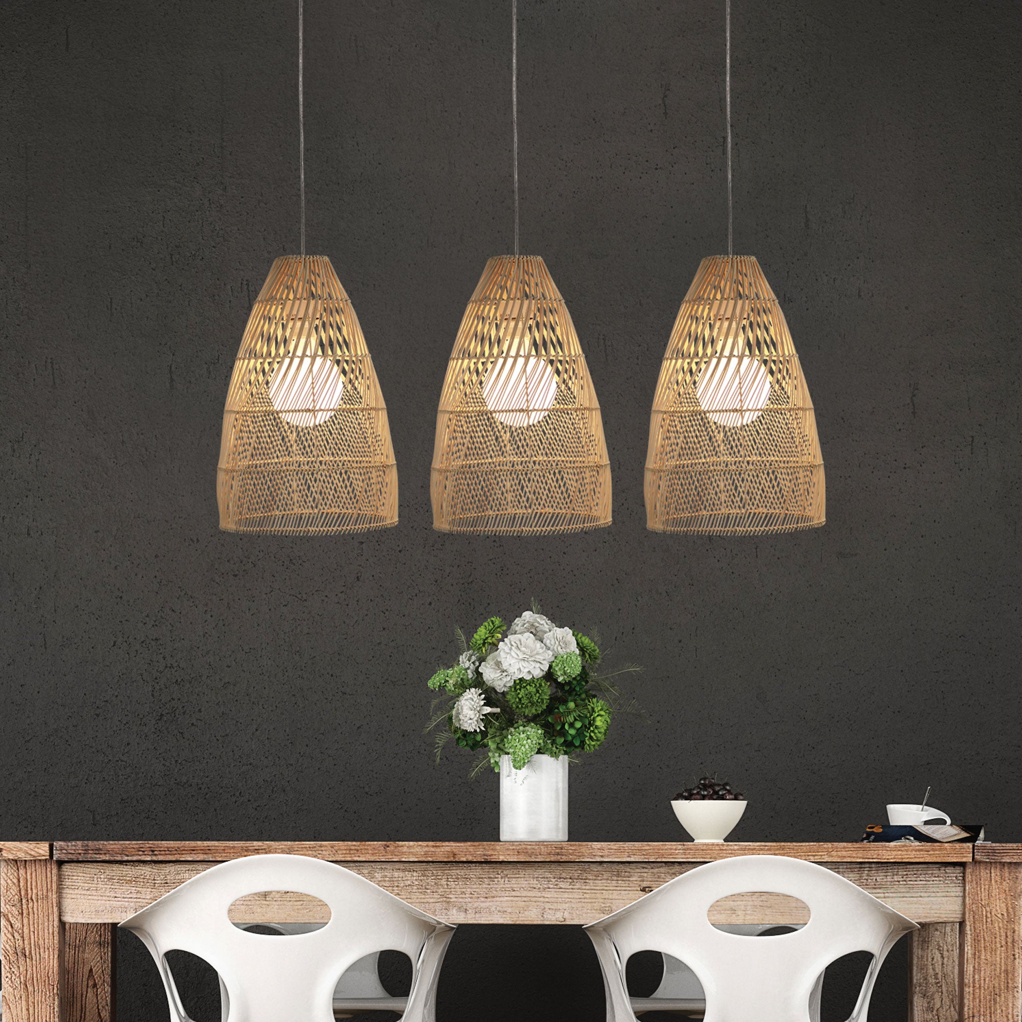 ODEN.30 NATURAL RATTAN SHADE E27 - OL64475/30