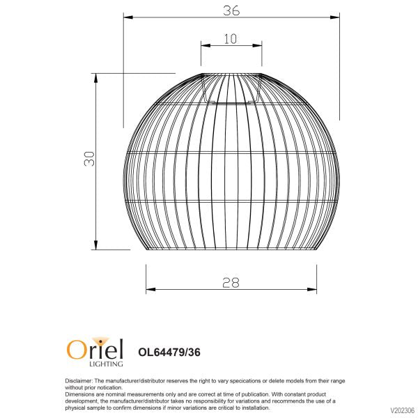 BATU.36 NATURAL RATTAN SHADE E27 - OL64479/36
