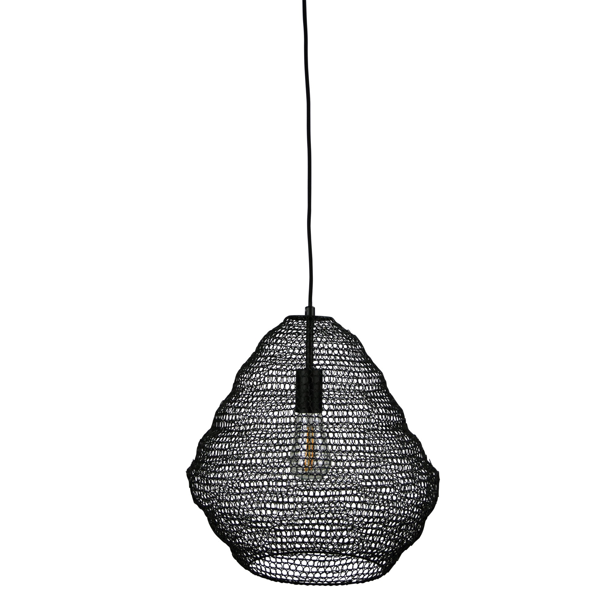 MUDAG.40 LARGE MESH PENDANT BLACK - OL64523BK