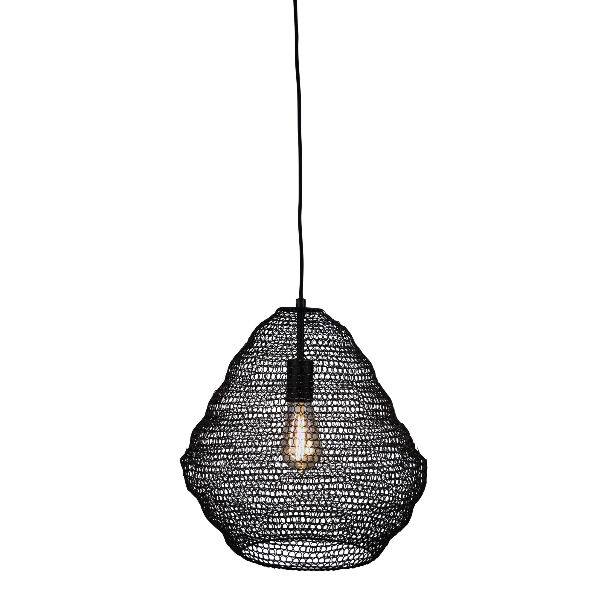 MUDAG.40 LARGE MESH PENDANT BLACK - OL64523BK