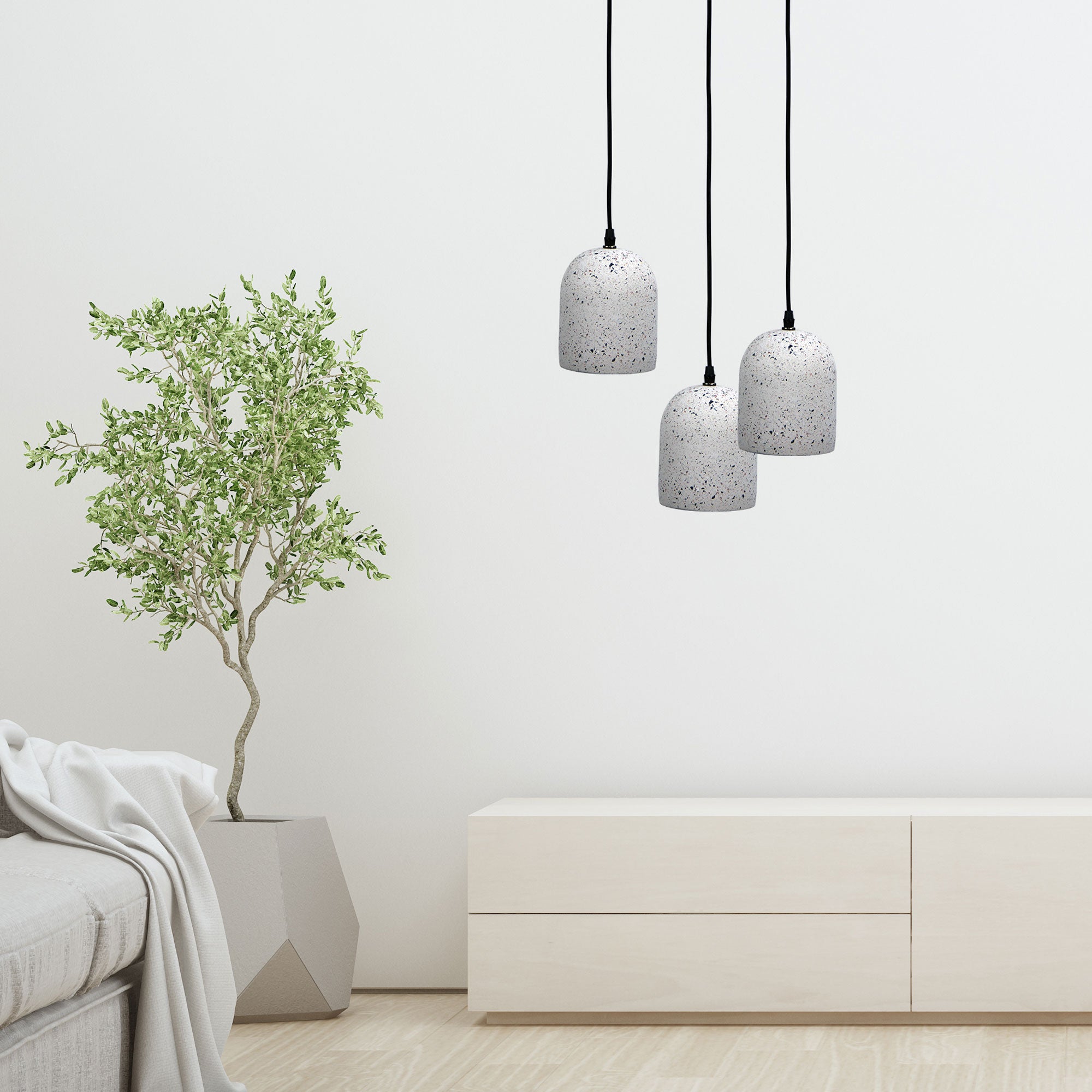 TERROS.130 TERRAZZO SINGLE PENDANT E14 - OL64761