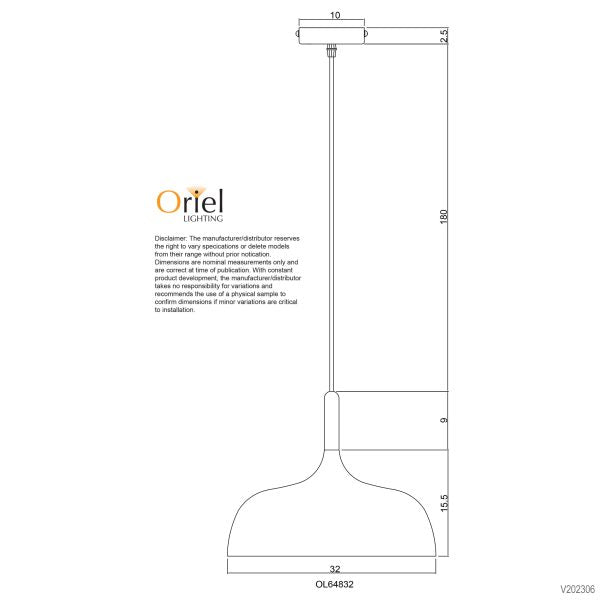 MALT.32 White Urban Retro Industrial Style Pendant - OL64832WH