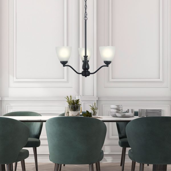 ROCHESTER 3 LIGHT PENDANT ANT BRASS / FROST OL65321/3BK