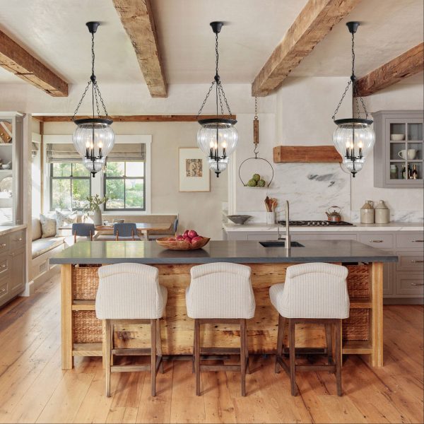 NEWHAM 3-LIGHT SINGLE GLASS PENDANT E14 OL65623BK