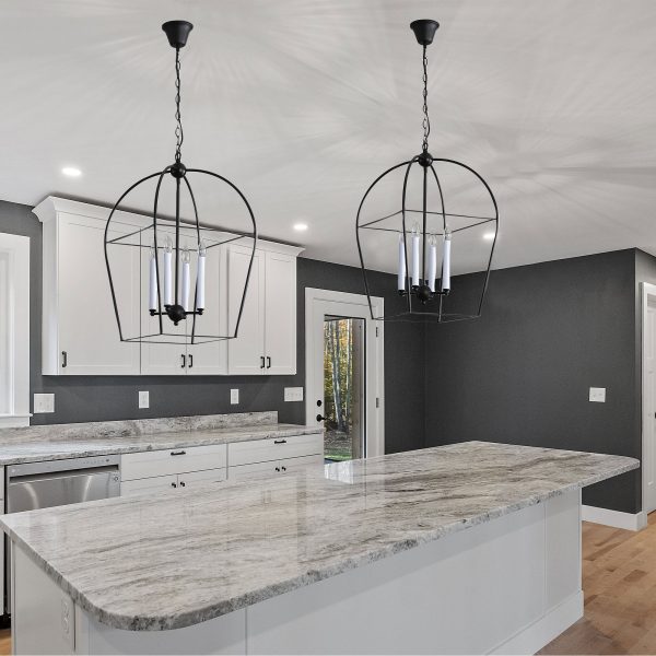 LANGDON 4-LIGHT CAGED PENDANT BLACK E14 OL65625BK