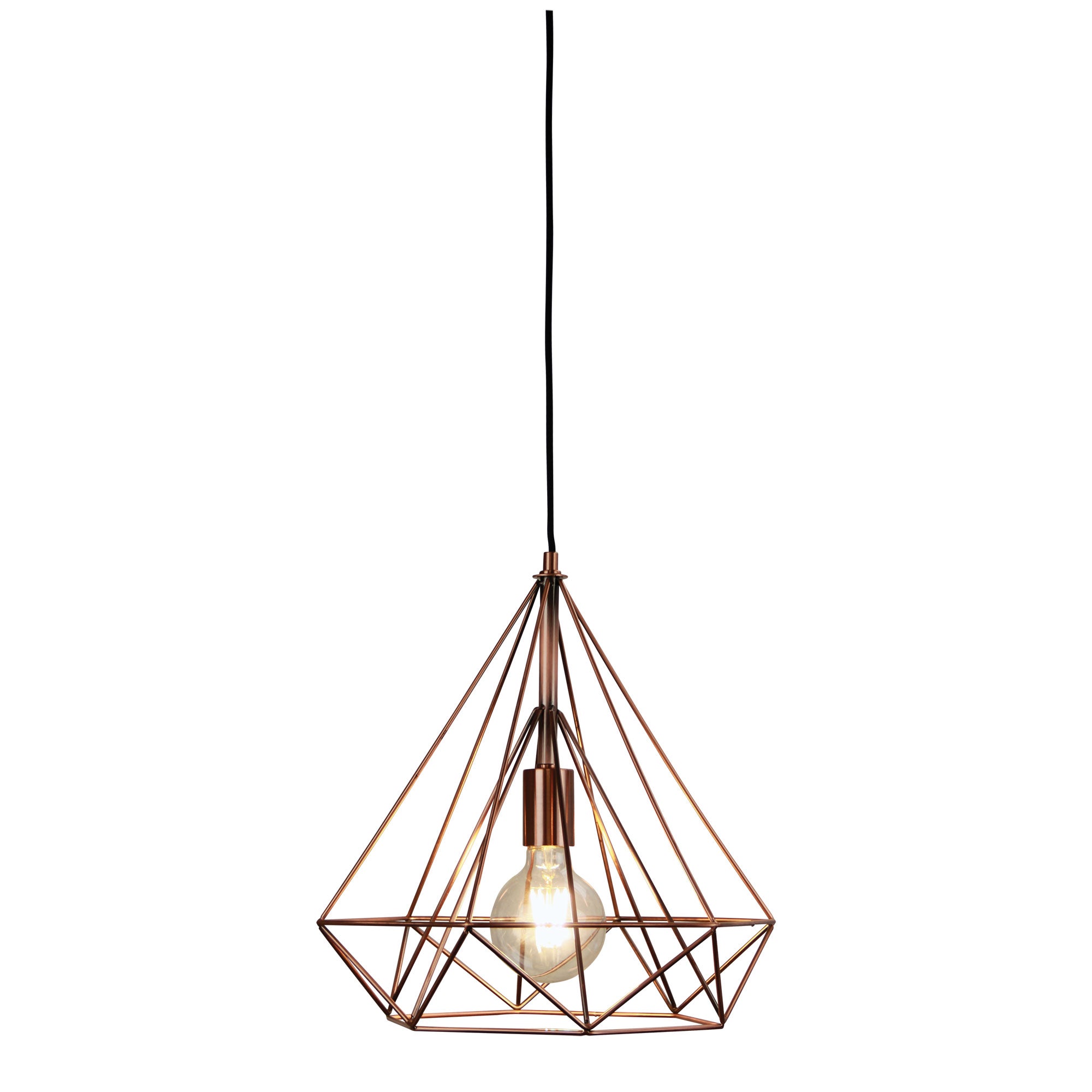 LENOX Antique Copper Geometric Urban Style Pendant - OL67761AC