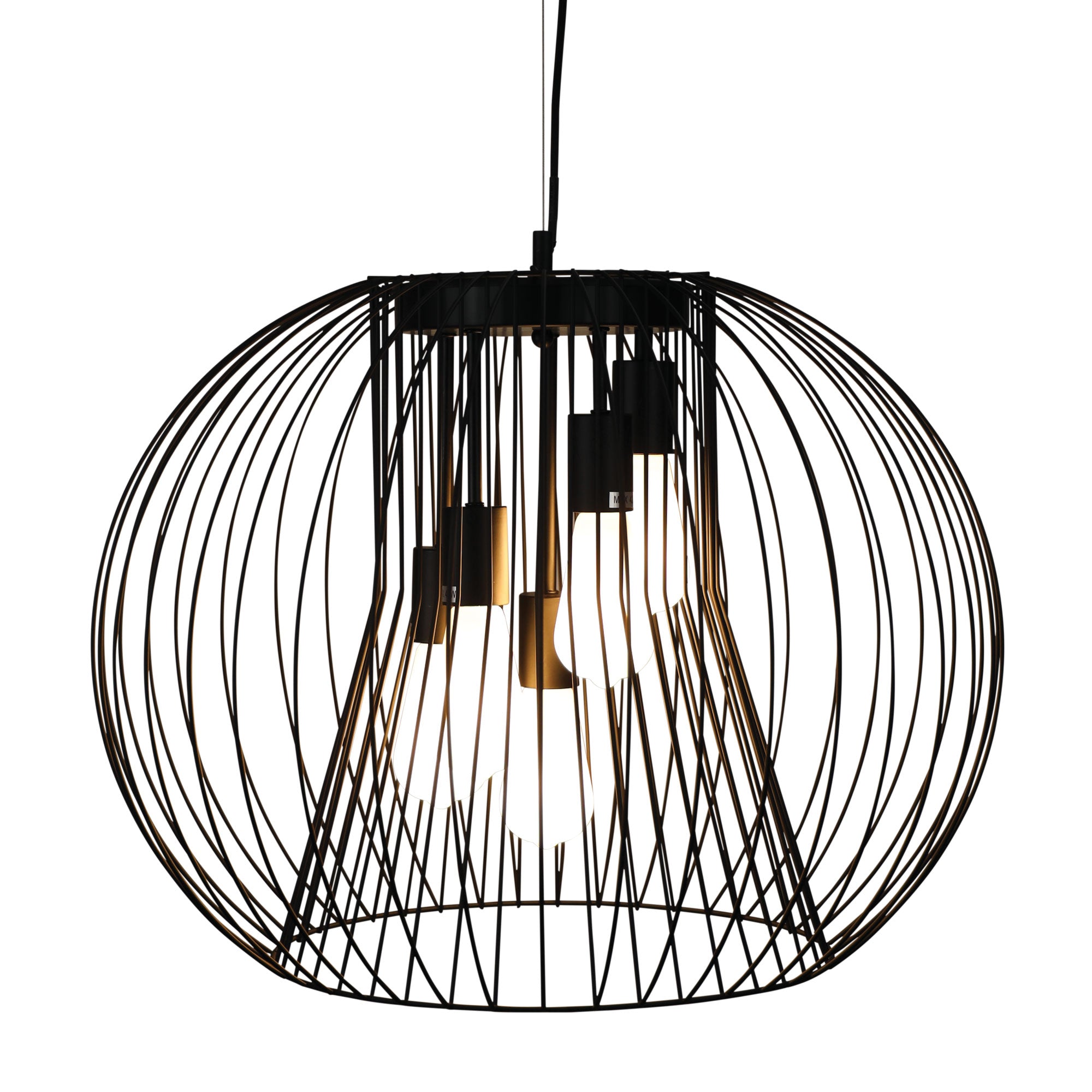 MALO.60 5 LIGHT WIRE PENDANT BLACK - OL68752/5BK