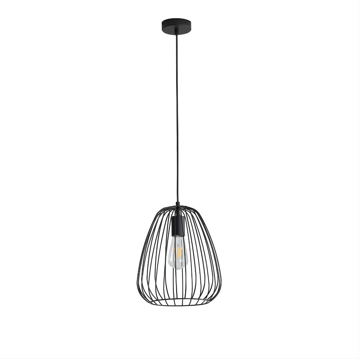 PERA.27 SINGLE PENDANT BLACK OL68778/27BK