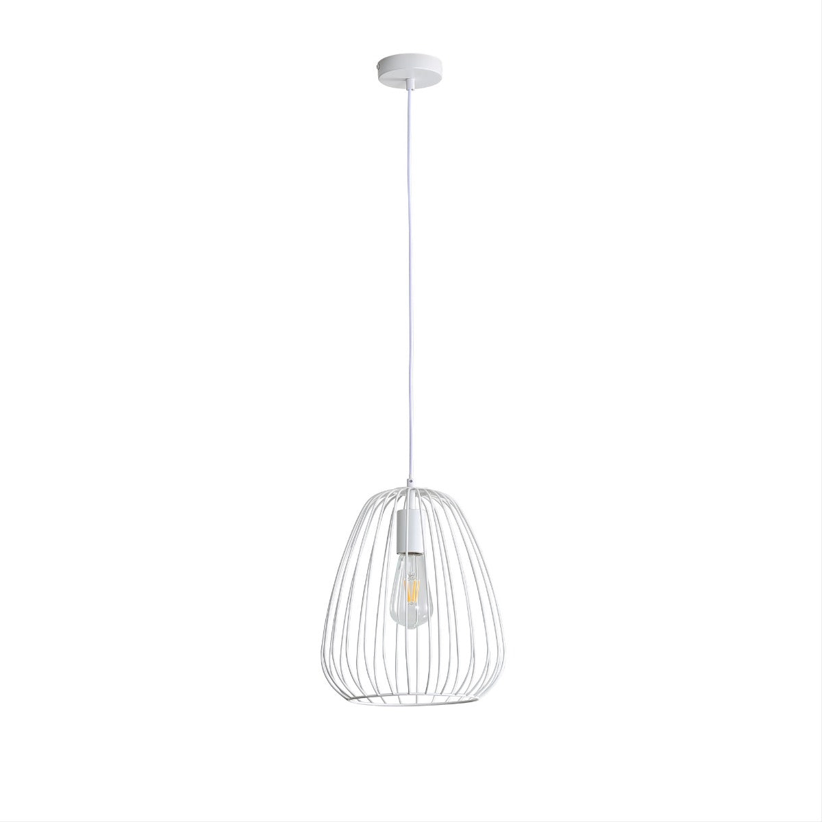 PERA.27 SINGLE PENDANT WHITE OL68778/27WH