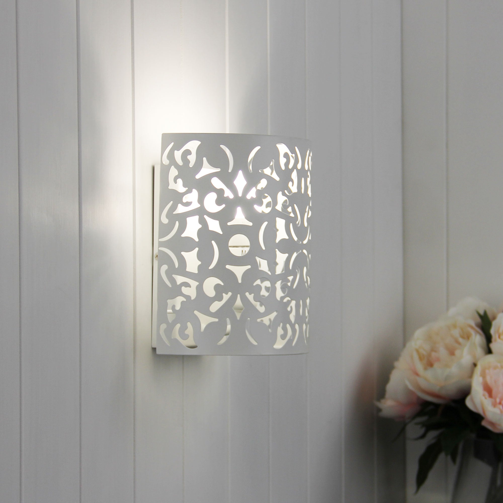 VICKY WALL LIGHT MATT WHITE E27 - OL68781WH