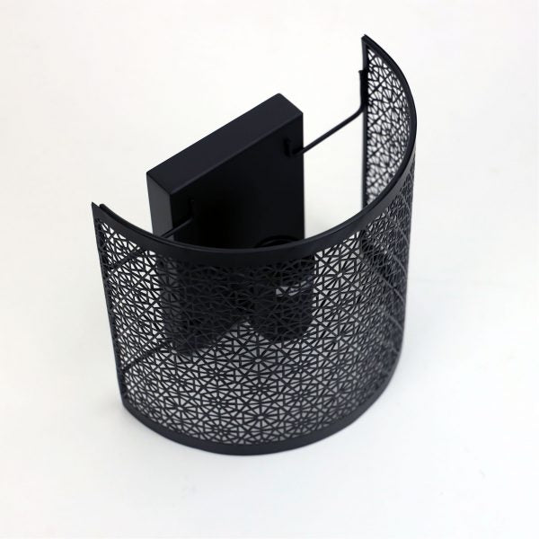 BASTIA WALL LIGHT BLACK LASER CUT OL68791BK