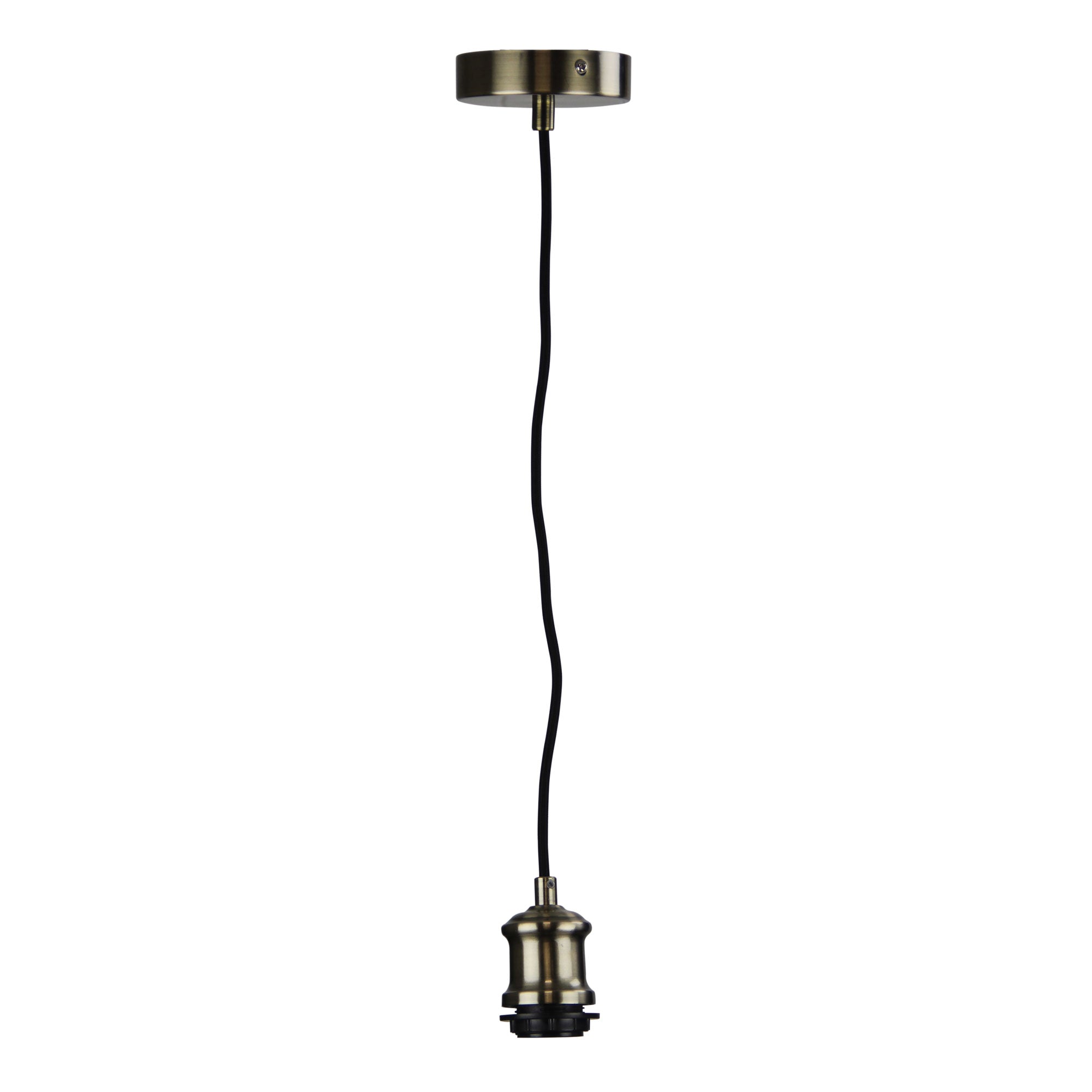 ALBANY CLOTH CORD SUSPENSION ANT BRASS - OL69321AB