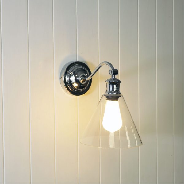 ABBY WALL LIGHT CHROME / CLEAR OL69385CH